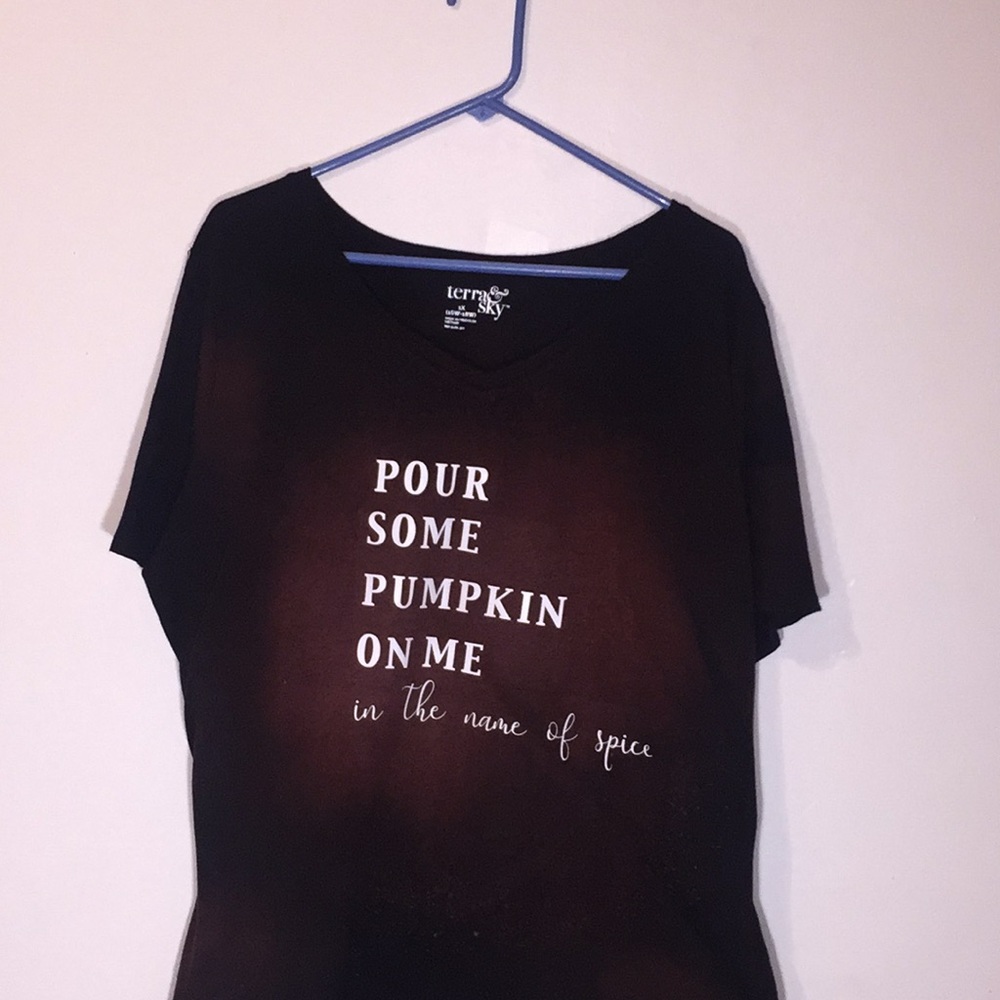 Handmade pour some pumpkin on me shirt